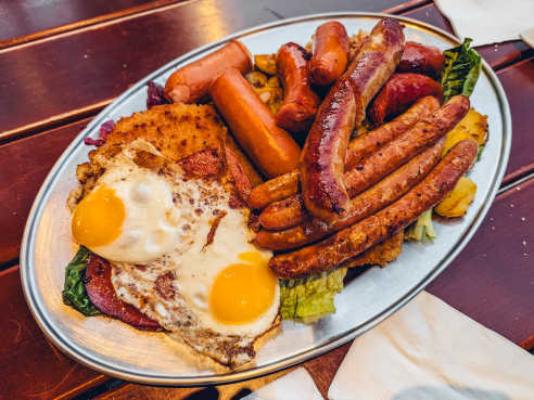 Max Bratwurst und Bier by Sonal Shah