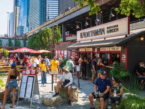 The Northman Beer & Cider Garden on the Riverwalk by The Northman