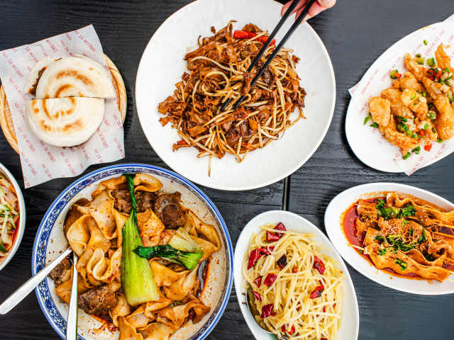 Dream XI'AN 梦长安 中餐馆 Xi’An Street Food , Biangbiang Noodles by Aleksandra Boruch