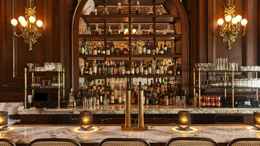 Le Cavalier French brasserie food at Hotel du Pont