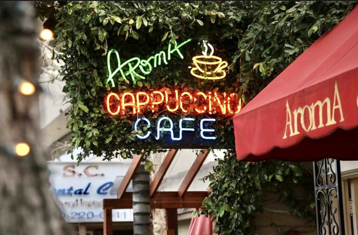 Aroma Coffee and Tea Co. Review Studio City Los Angeles The