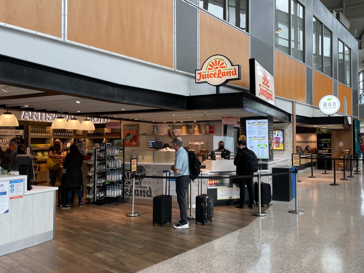 Juiceland Austin Airport Review AustinBergstrom International