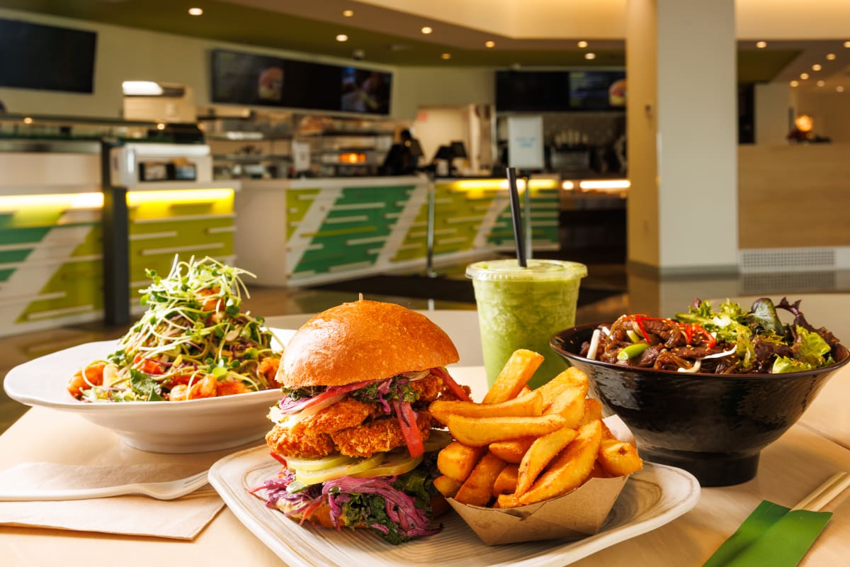 Food Hall at SoJo Spa Club Review New Jersey New York The