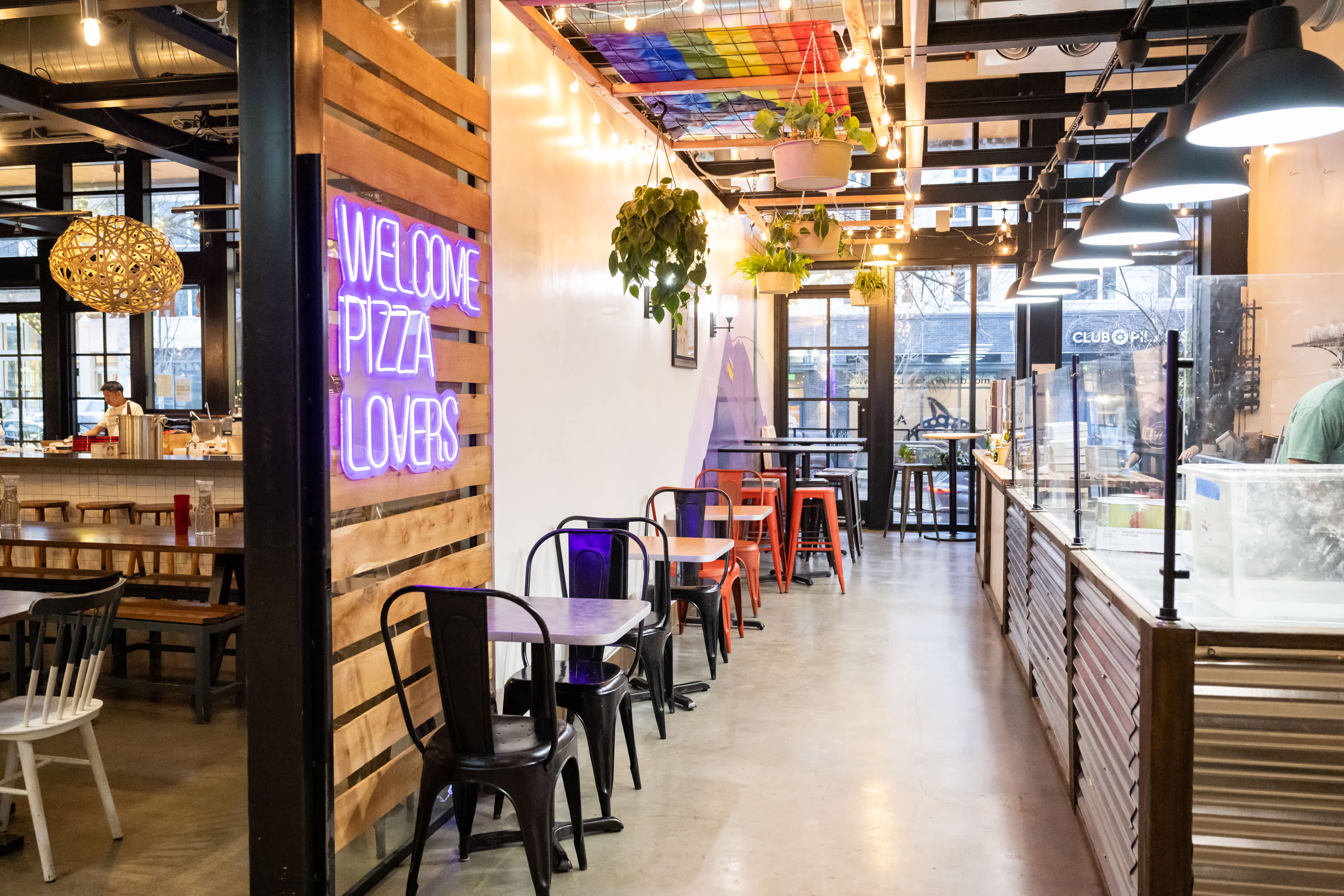 Interior of Pizza By Ruffin in Seattle
