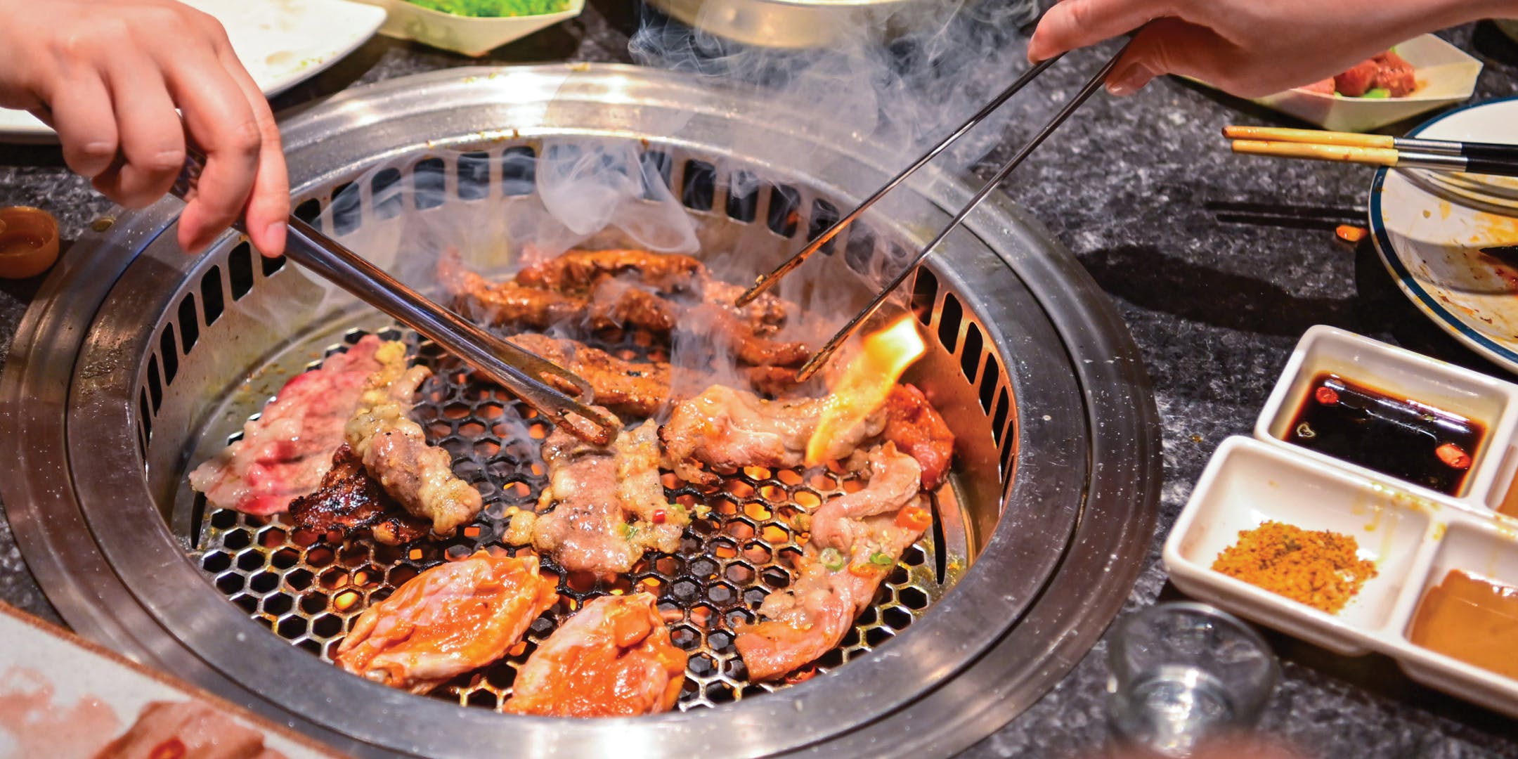 Korean BBQ Table Installation 