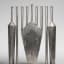 Gloria Kisch, Hanukkah Lamp Untitled (Menorah II), Stainless steel, 2005 - Thumbnail 1