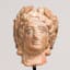 Female Votive Head, Clay: mold-formed, slipped, and fired, 1st–2nd century CE - Thumbnail 4