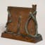 Rubén Cimet Lerer, Hanukkah Lamp, Copper alloy and wood, 1980s - Thumbnail 4