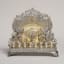 Hanukkah Lamp, Silver: parcel-gilt, repoussé, appliqué, and cast, first half 19th century - Thumbnail 3