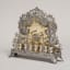 Hanukkah Lamp, Silver: parcel-gilt, repoussé, appliqué, and cast, first half 19th century - Thumbnail 2