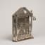 Hanukkah Lamp, Silver: repoussé, engraved, traced, punched, pierced, appliqué, and cast; wood; enamel, early 19th century - Thumbnail 4