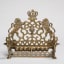 Hanukkah Lamp, Copper alloy: cast and applique, first half 19th century - Thumbnail 0