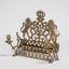 Hanukkah Lamp, Copper alloy: cast and applique, first half 19th century - Thumbnail 2