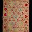 Wall Hanging or Bed Cover Suzani, Cotton: embroidered with thread, 18th-19th century - Thumbnail 2