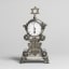 Clock, Silver: cast; enamel, 19th century (?) - Thumbnail 2