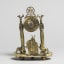 Jacob Striscner, Clock Table-Clock with Hebrew Dial, Copper alloy: cast and chased, end of 19th-early 20th century - Thumbnail 2