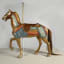 Marcus Charles Illions, Outside Row Stander Horse Carousel Horse, Carved and painted basswood and horsehair, c. 1915 - Thumbnail 2
