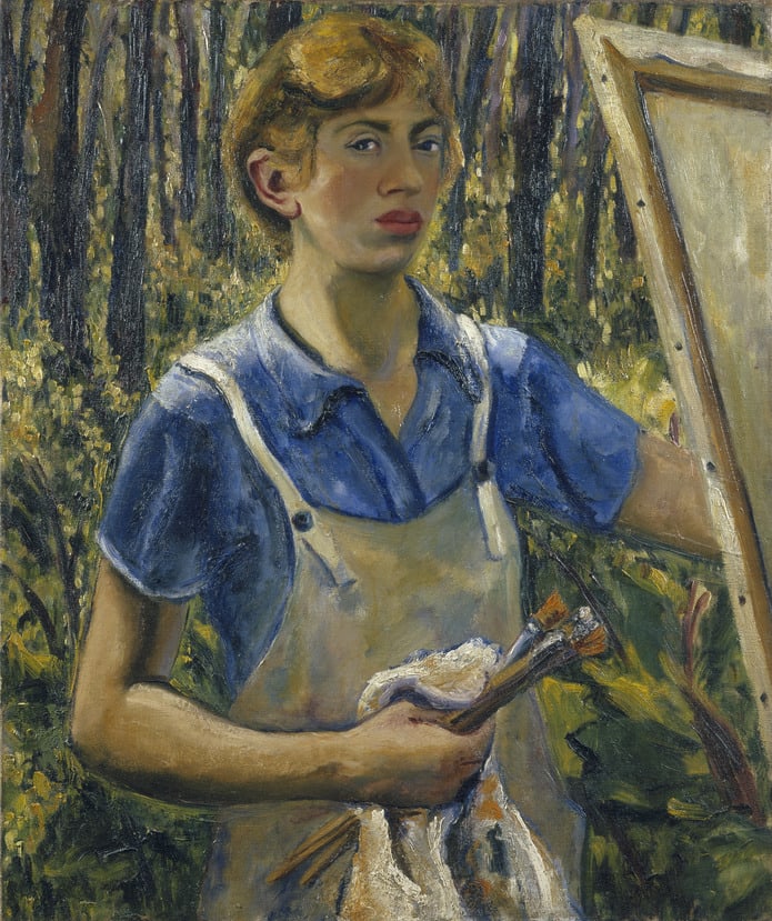 Lee Krasner, Self-Portrait, Oil on linen, c. 1930