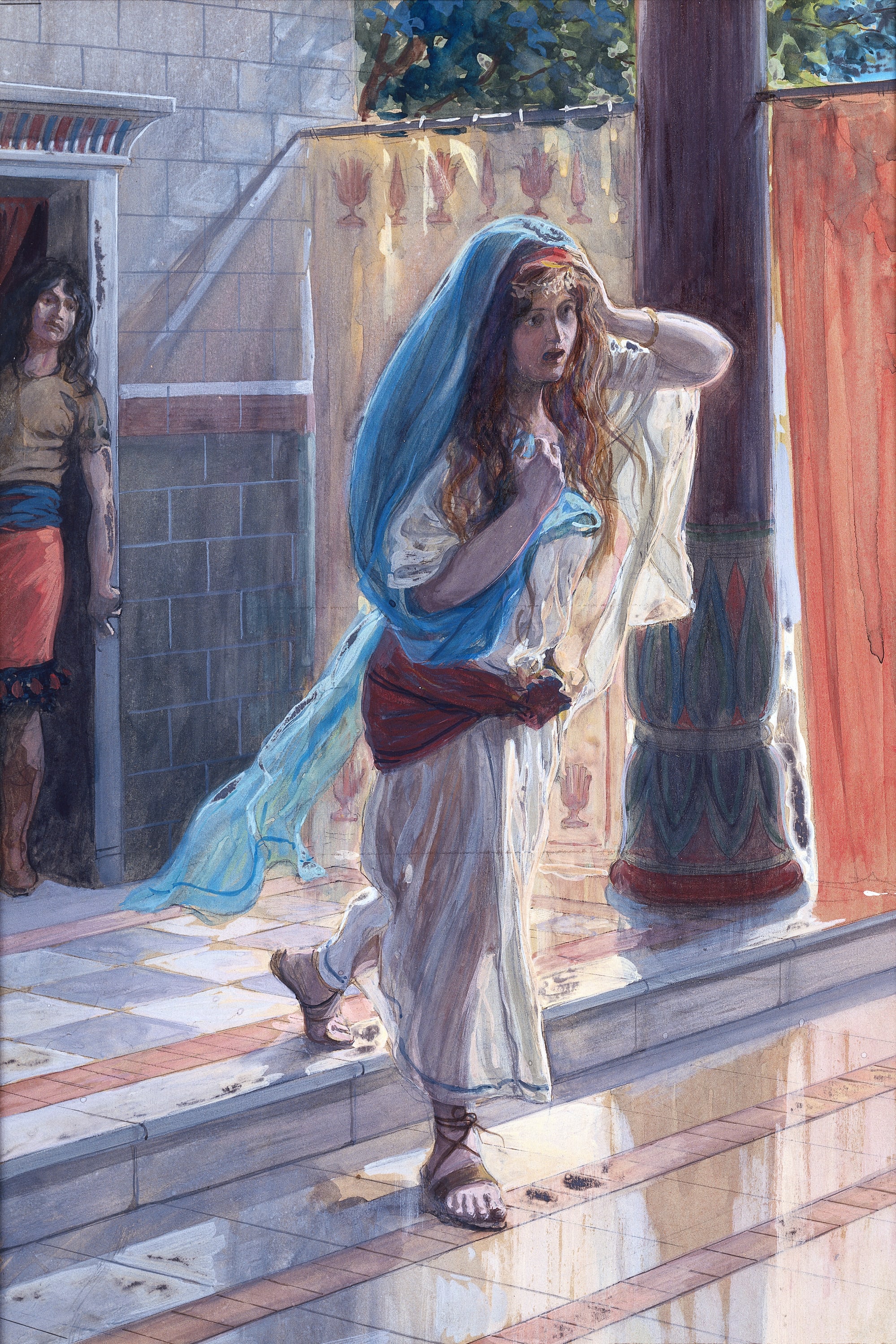 James Jacques Joseph Tissot (French, 1836-1902) and followers, Desolation of Tamar	 (Désolation de Thamar), Gouache on board, c. 1896-1902