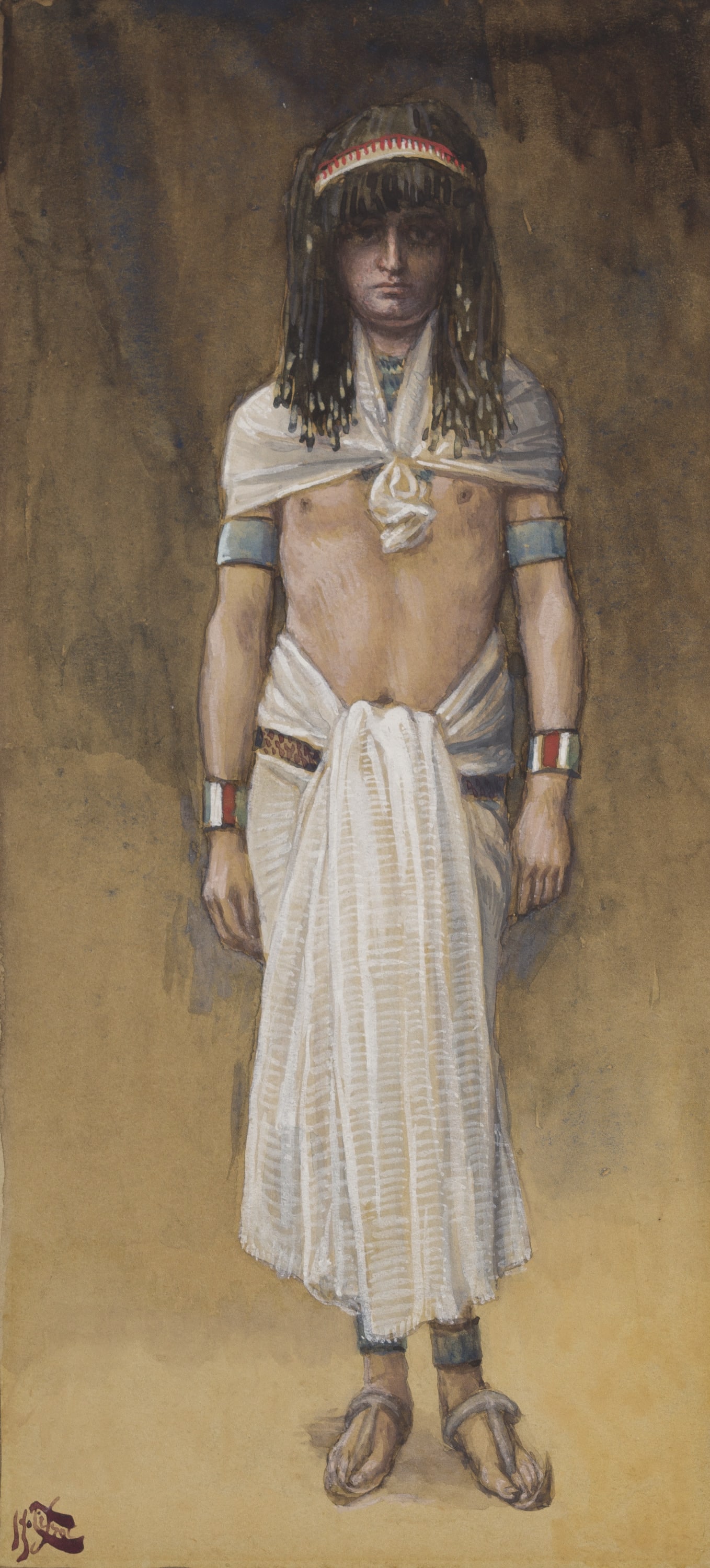 James Jacques Joseph Tissot, Joseph the Youth (Joseph jeune), Gouache on board, c. 1896-1902