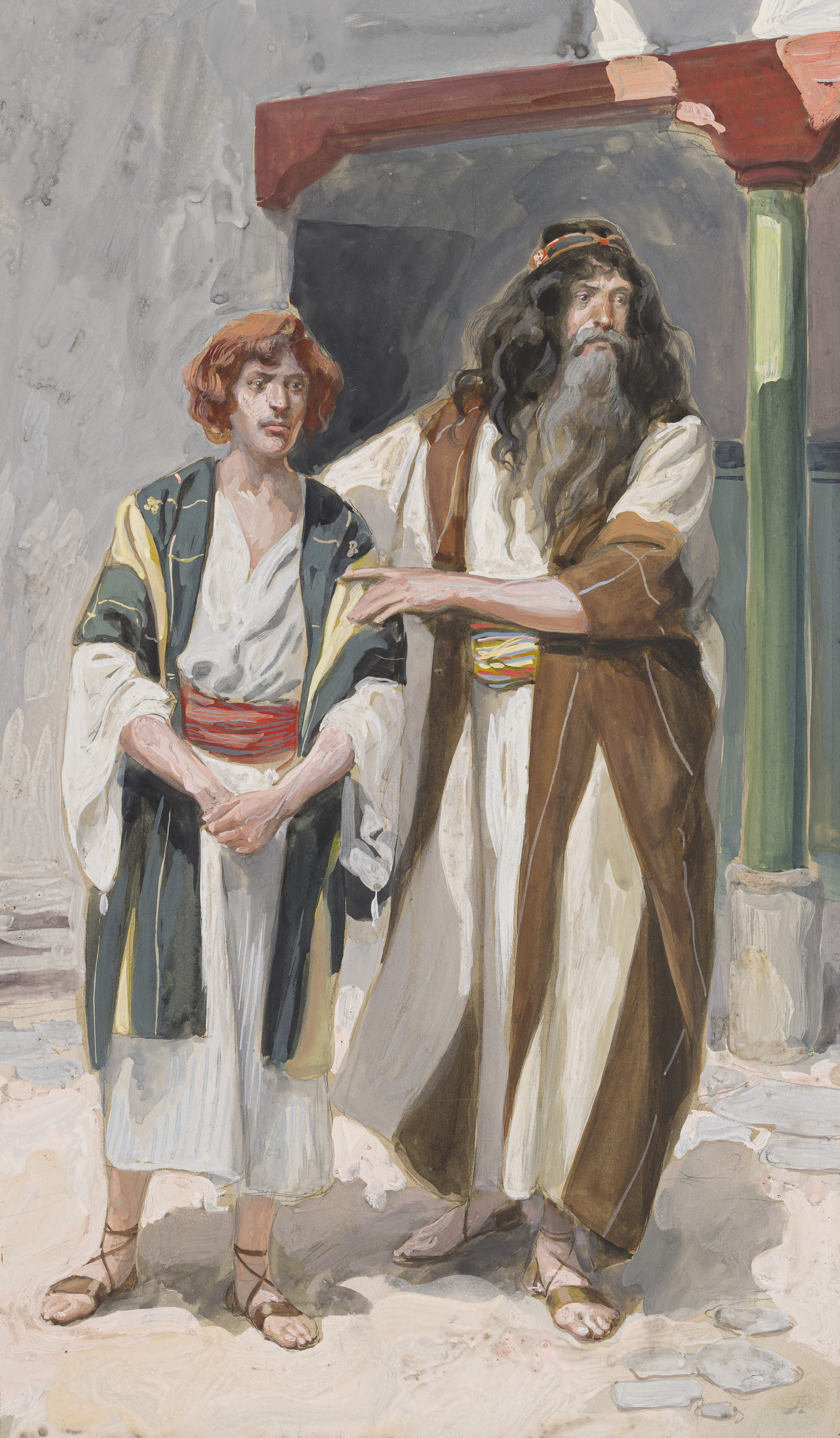 James Jacques Joseph Tissot (French, 1836-1902) and followers, David Presented to Samuel (David présente à Samuel), Gouache on board, c. 1896-1902
