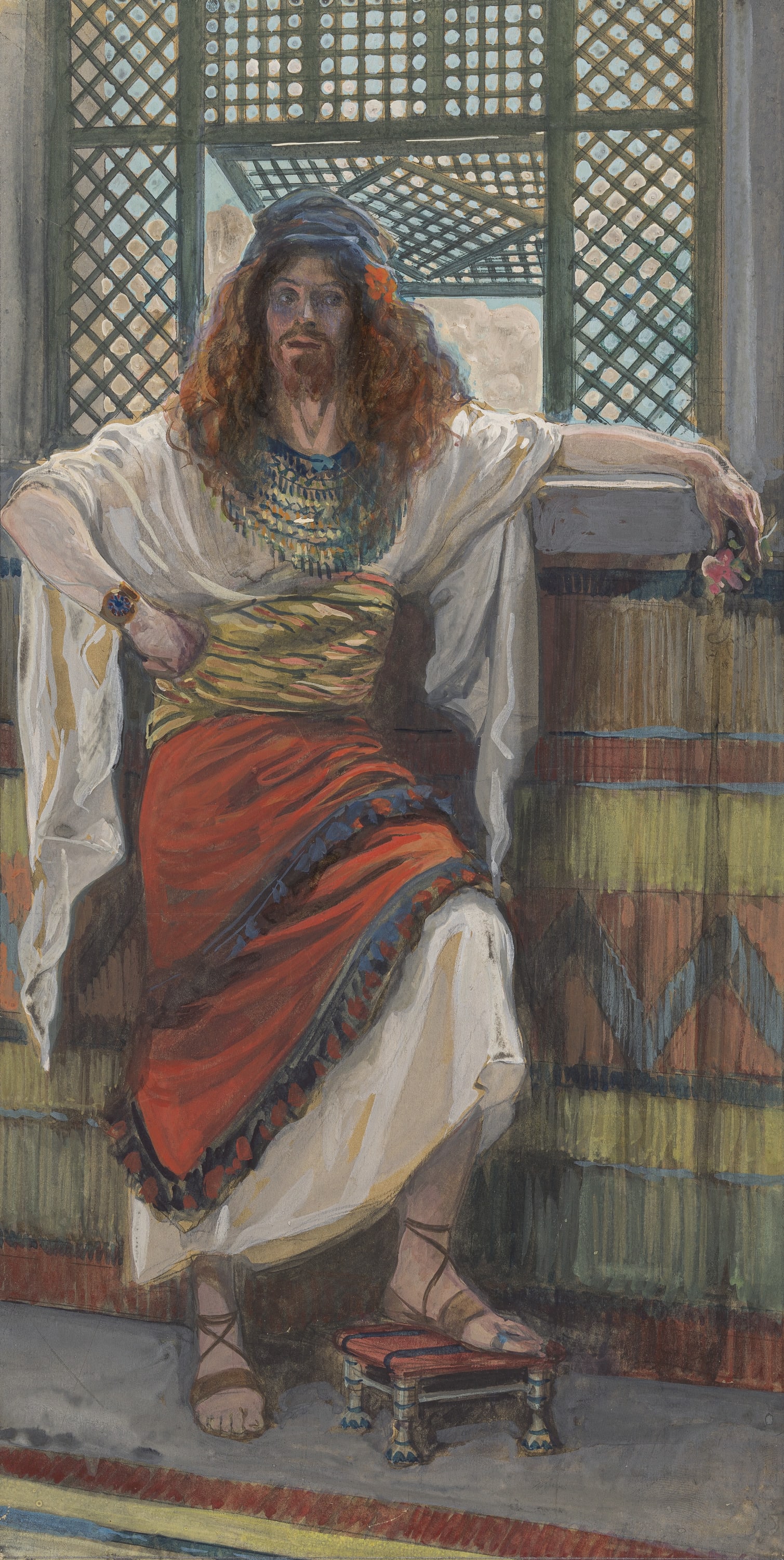 James Jacques Joseph Tissot (French, 1836-1902) and followers, Absalom, Gouache on board, c. 1896-1902