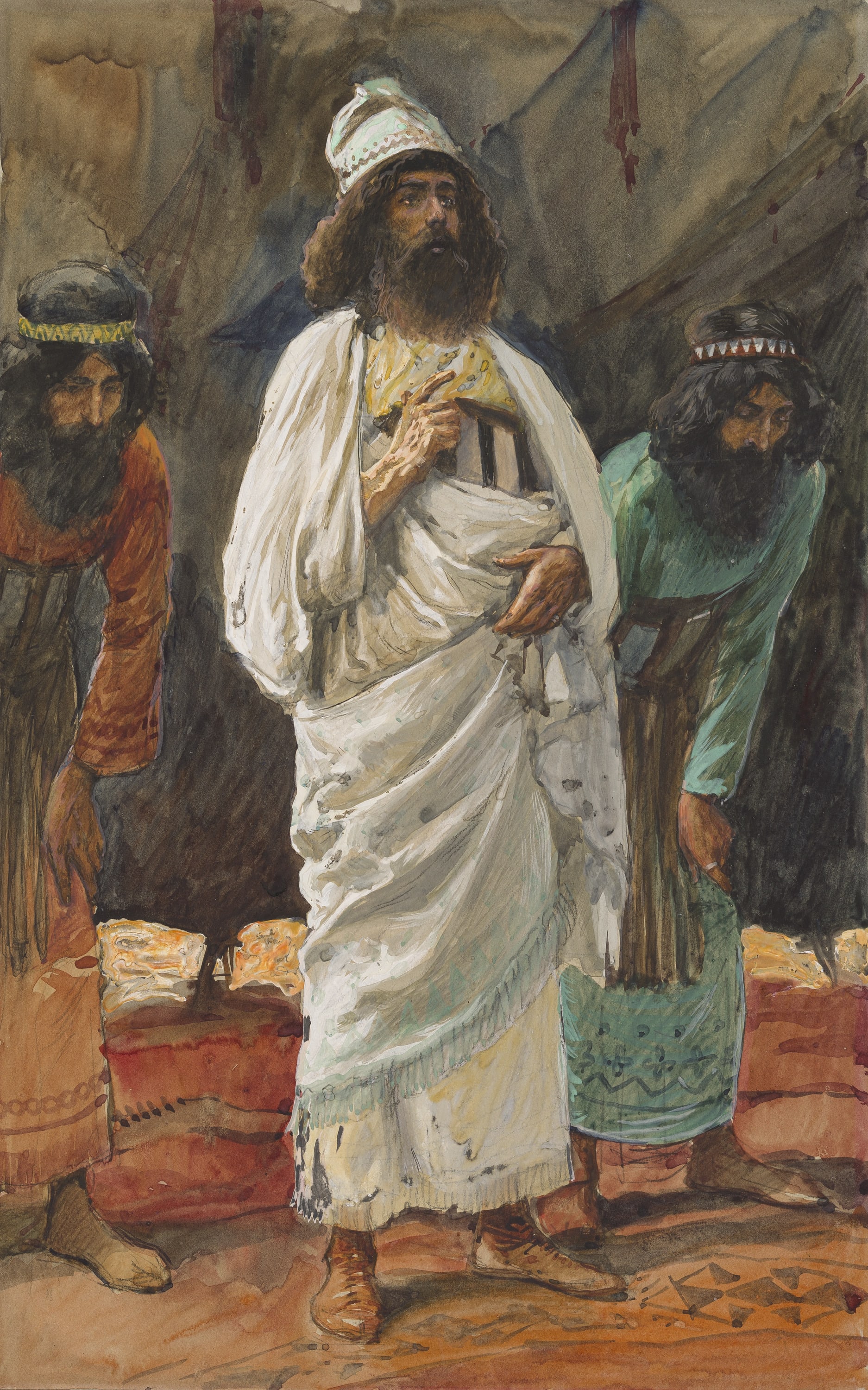 James Jacques Joseph Tissot (French, 1836-1902) and followers, The Chiefs of the Army (Les chefs de l'armée), Gouache on board, c. 1896-1902