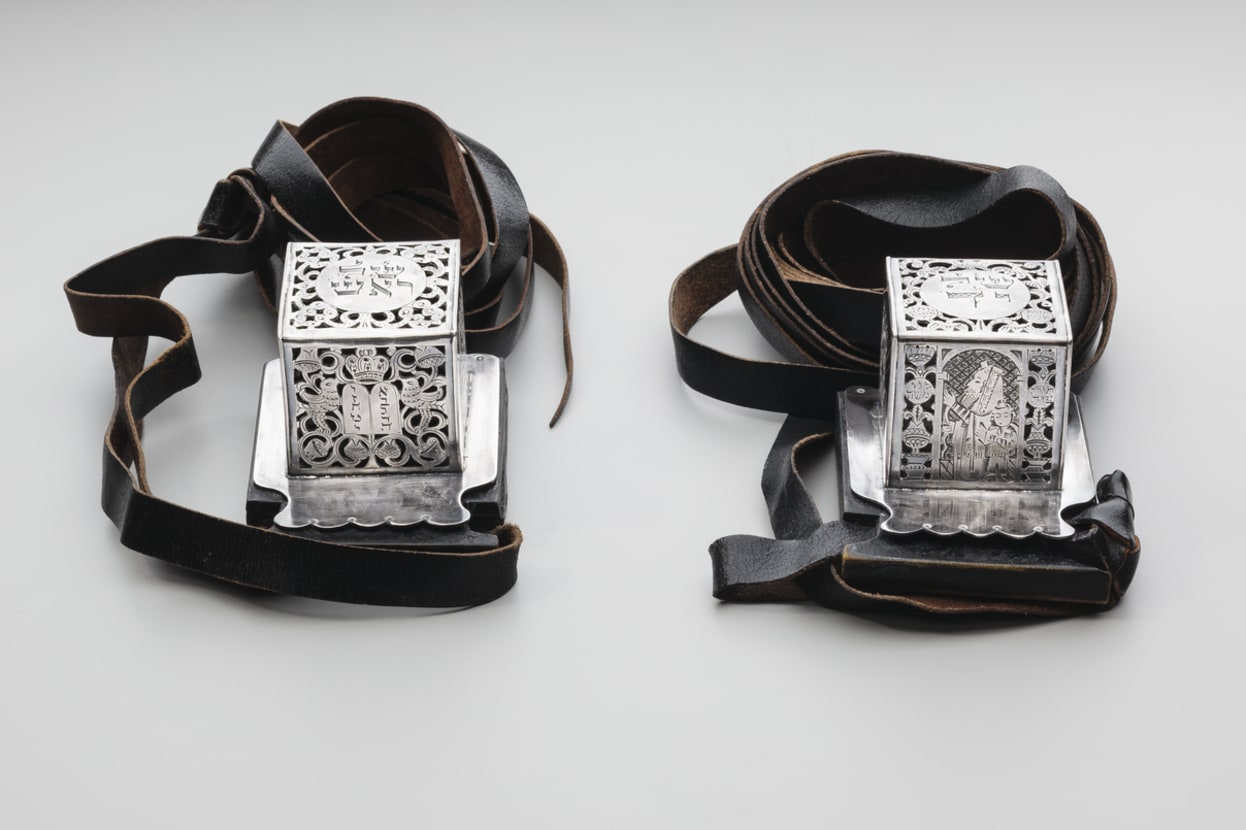 Pair of Tefillin , a Symbol of the Jewish People, a Pair of