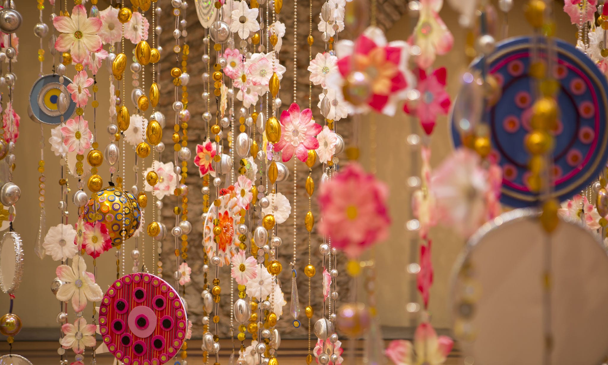 Hanging Installation by Beatriz Milhazes Created for the Jewish Museum’s Lobby