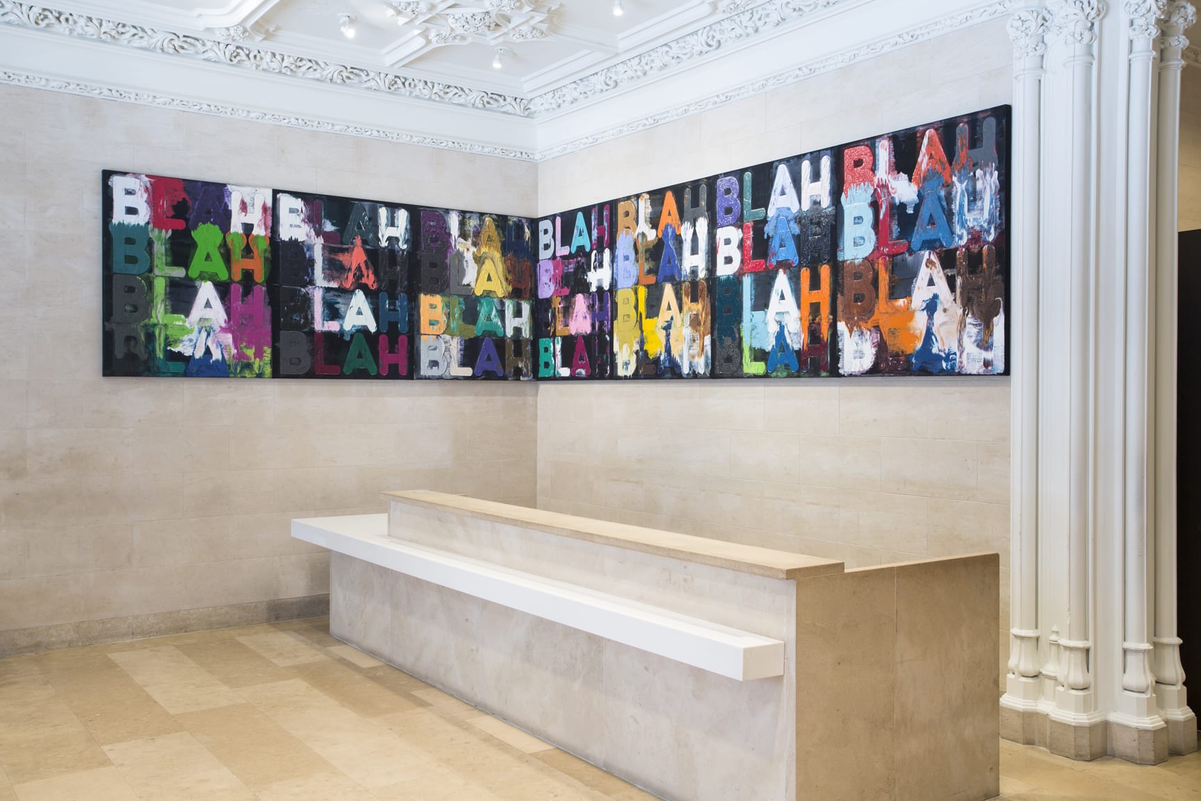 Large-Scale Painting by Mel Bochner Created for the Jewish Museum's Lobby