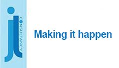 Graphic designed by The Kick-Ass Donkey Group Limited Image states the words - Making It Happen