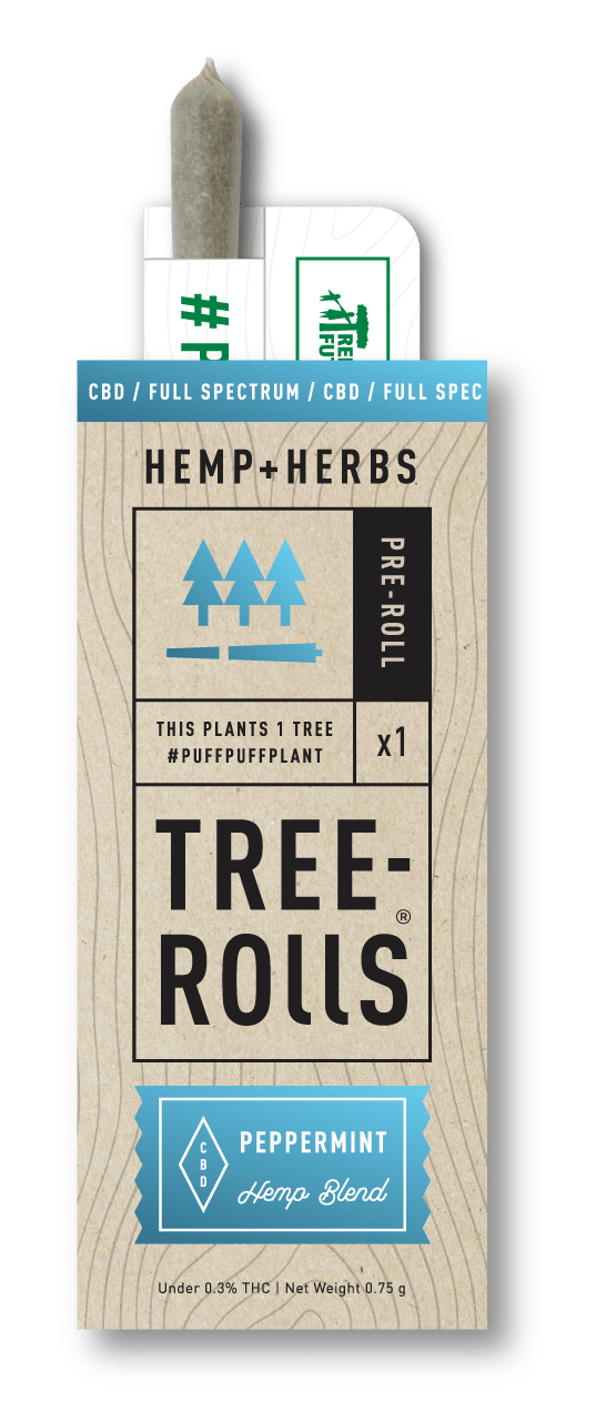 Tree-Rolls - Peppermint - Hemp + Herbs Pre-Roll | Kush.com Blog