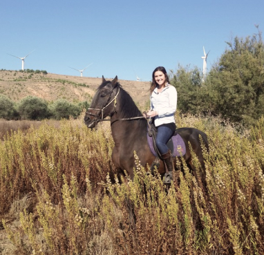 Kate riding horse