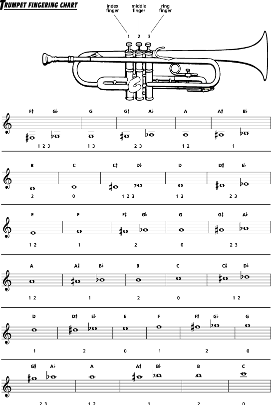 Fingering Chart For Trumpets