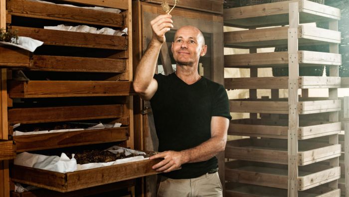 Pierre Kappler with seeds