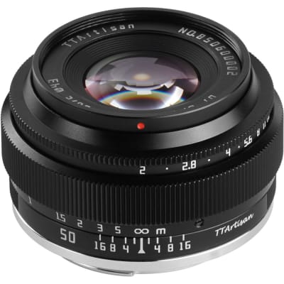 TTARTISAN 50MM F/2 LENS FOR CANON EF-M (BLACK)