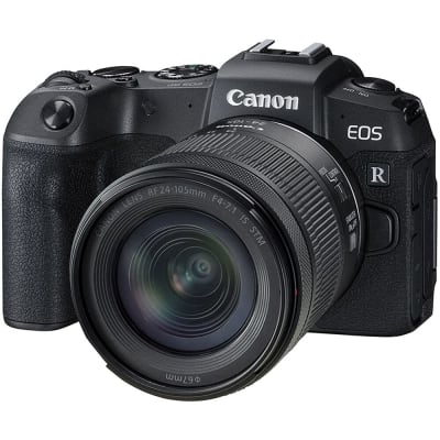 CANON EOS RP FULL-FRAME MIRRORLESS INTERCHANGEABLE LENS CAMERA + RF24-105MM LENS F4-7.1 IS STM LENS KIT-- COMPACT AND LIGHTWEIGHT FOR TRAVELING AND VLOGGING, BLACK