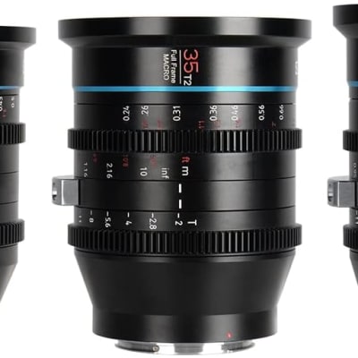 SIRUI JUPITER MACRO T2 FULL-FRAME CINE PRIME LENS SET (24MM, 35MM AND 50MM CINEMA LENS SET), FOR EF MOUNT CAMERAS