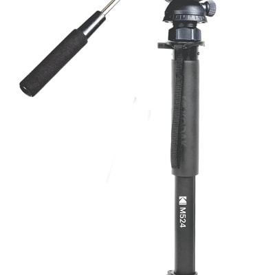 KODAK M524 MONOPOD SUITABLE FOR BOTH VIDEO & DSLR CAMERAS & H3100 PHOTO & VIDEO HEAD, BLACK