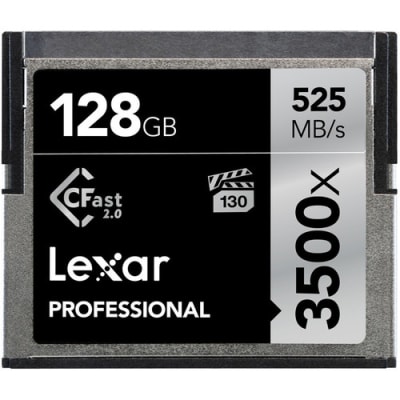 LEXAR 128GB PROFESSIONAL 3500X CFAST 2.0 MEMORY CARD