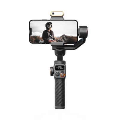 HOHEM ISTEADY M6 KIT SMARTPHONE GIMBAL STABILIZER 3-AXIS WITH MAGNETIC FILL LIGHT AI TRACKING SENSOR