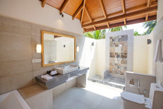 Deluxe Jacuzzi Beach Villa at Reethi Faru Resort, Raa Atoll, Maldives