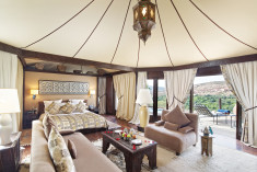 Berber Tent with private hot tub at Kasbah Tamadot - Luxury Holidays | Atlas Mountains Morocco