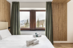 Camera Matrimoniale  at B&B Hotel Cortina Passo Tre Croci 