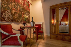 Jan van Eyck room with private patio at B&B Royal Swans