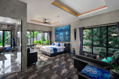 Blue Villa Sodalite (Third-Eye Chakra Villa) at Capung Asri Eco Luxury Resort  