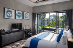 Blue Villa Sodalite (Third-Eye Chakra Villa) at Capung Asri Eco Luxury Resort  