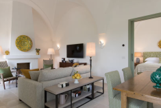 Grand Suite with Terrace Garden and Plunge Pool at Masseria Torre Maizza Puglia