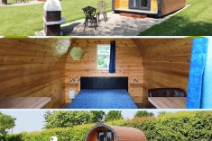 Premier Glamping Pod - number 7 or 8 at Greenway Touring and Glamping Park	