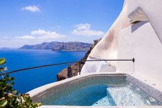Levanta Cave Suite with Private Hot Tub & Sea-Level Privacy at Pezoules of Oia - Boutique Hotel